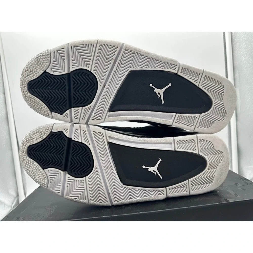 Air Jordan 4 Retro Fear 2024 Black White Anthracite FQ8138-002 Mens 10.5